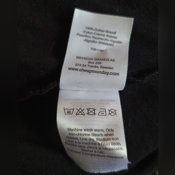 💀Cheap Monday - Black Nomi Tank - Size XXS - Picture 6 of 6